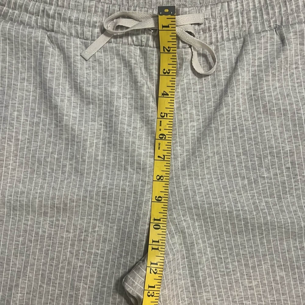 LOFT Light Gray Ribbed Drawstring Lounge Pants - Picture 6 of 11